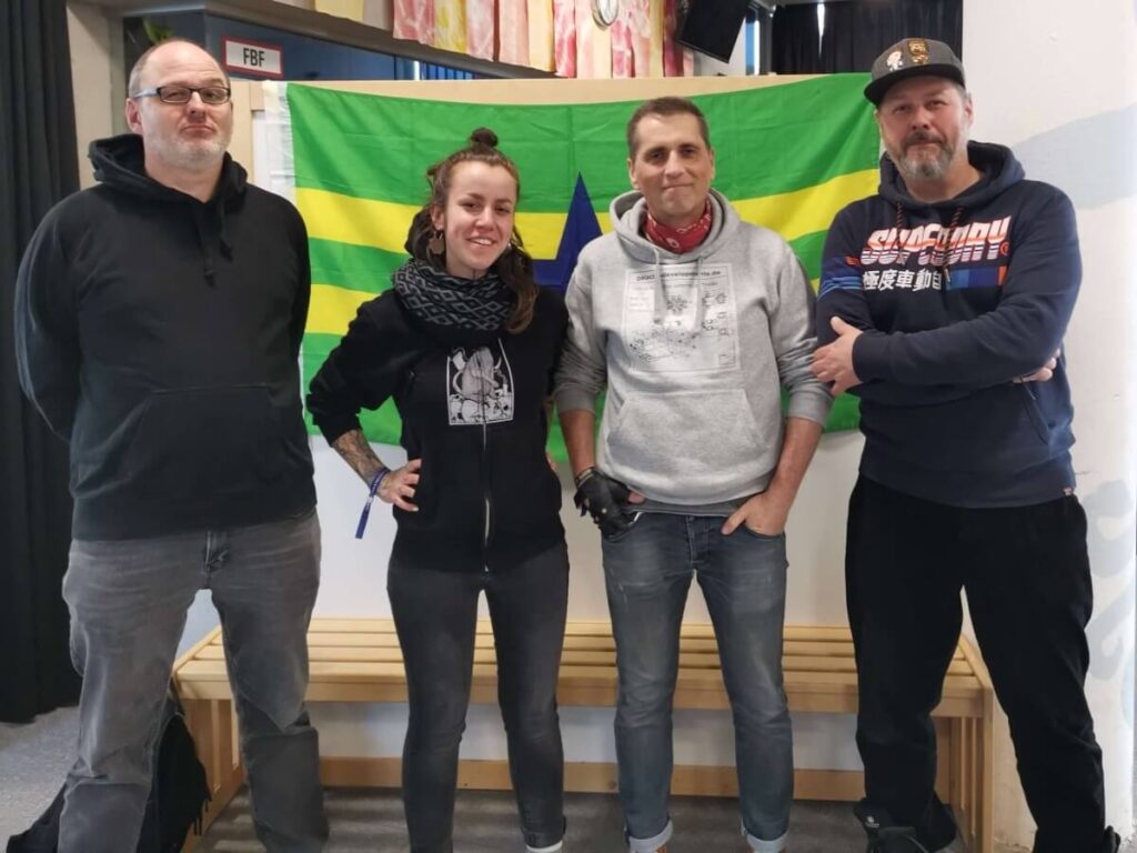 Carsten, Anna-Sophie, Heiner und Oliver (von links nach rechts), alle Mitglieder im ivfsf e.V.