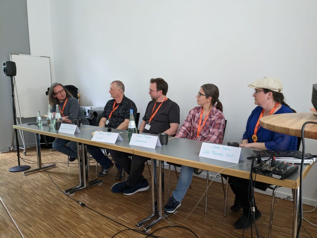 Podcast-Panel auf der MetropolCon 2023